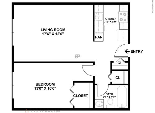 1 Bedroom: Beds - 1: Baths - 1: SqFt Range - 500 to 500