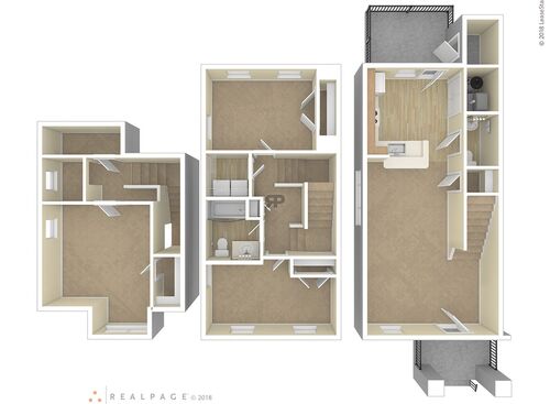 3 Bedroom: Beds - 3: Baths - 1: SqFt Range - 1357 to 1357