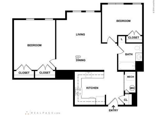 2 Bedroom: Beds - 2: Baths - 1: SqFt Range - 885 to 885