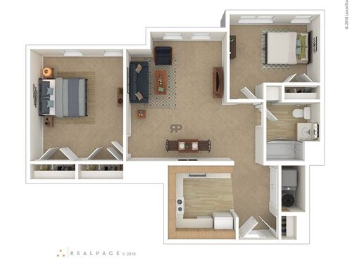 2 Bedroom: Beds - 2: Baths - 1: SqFt Range - 885 to 885