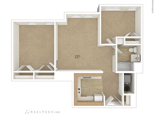 2 Bedroom: Beds - 2: Baths - 1: SqFt Range - 885 to 885