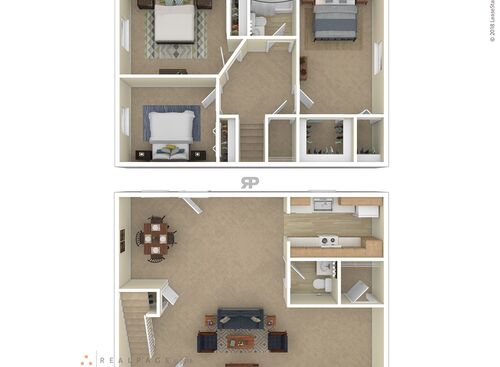 3 Bedroom: Beds - 3: Baths - 1: SqFt Range - 1350 to 1350