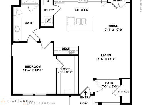 A2: Beds - 1: Baths - 1: SqFt Range - 798 to 798