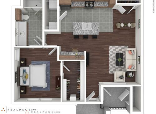 A2: Beds - 1: Baths - 1: SqFt Range - 798 to 798