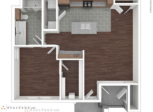 A2: Beds - 1: Baths - 1: SqFt Range - 798 to 798