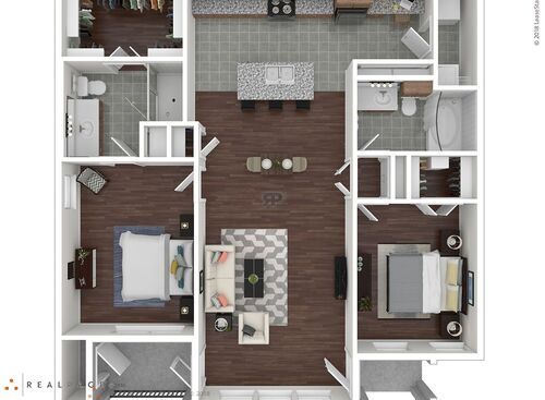 B3: Beds - 2: Baths - 2: SqFt Range - 1144 to 1144