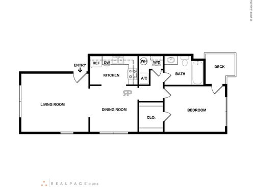 One Bedroom - B: Beds - 1: Baths - 1: SqFt Range - 810 to 810
