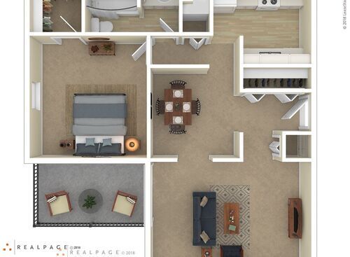 1 Bedroom	: Beds - 1: Baths - 1: SqFt Range - 700 to 700