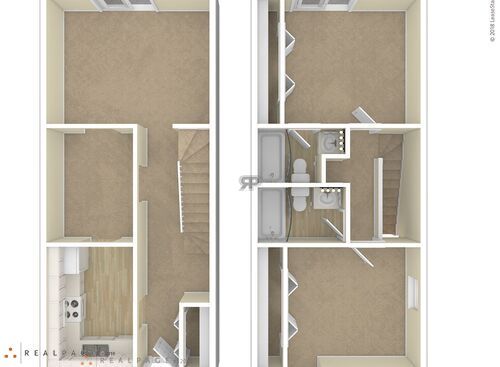 2 Bedroom Townhouse	: Beds - 2: Baths - 2: SqFt Range - 1000 to 1000