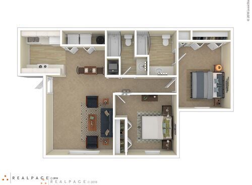 2C: Beds - 2: Baths - 2: SqFt Range - 906 to 906