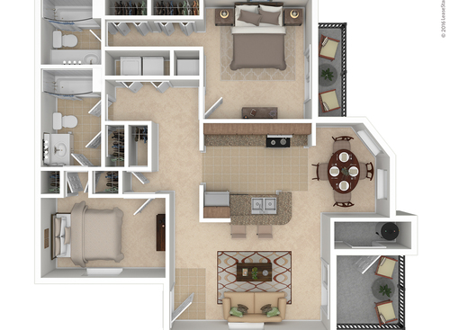 Martello - Premium: Beds - 2: Baths - 2: SqFt Range - 1014 to 1014