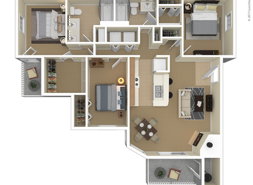 Hemingway: Beds - 3: Baths - 2: SqFt Range - 1101 to 1101