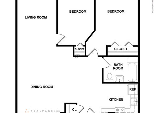2 Bedroom: Beds - 2: Baths - 1: SqFt Range - 908 to 908