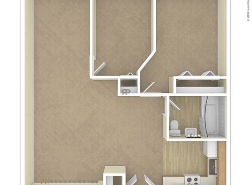 2 Bedroom: Beds - 2: Baths - 1: SqFt Range - 908 to 908