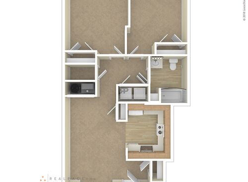 2 Bedroom: Beds - 2: Baths - 1: SqFt Range - 844 to 844