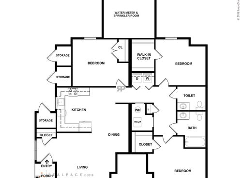 3 Bedroom: Beds - 3: Baths - 1: SqFt Range - 1281 to 1281