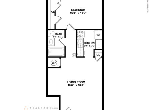 1 Bedroom: Beds - 1: Baths - 1: SqFt Range - 584 to 584