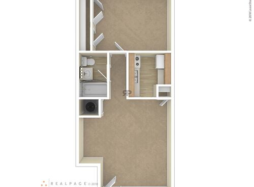 1 Bedroom: Beds - 1: Baths - 1: SqFt Range - 584 to 584