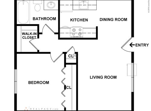 1 Bedroom: Beds - 1: Baths - 1: SqFt Range - 625 to 625