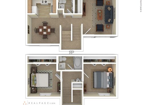 2 Bedroom: Beds - 2: Baths - 1: SqFt Range - 600 to 600