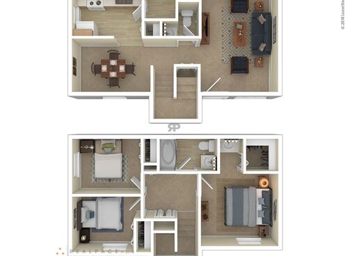3 Bedroom: Beds - 3: Baths - 1: SqFt Range - 700 to 700