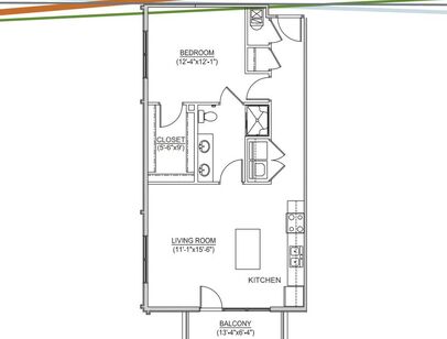 A-796: Beds - 1: Baths - 1: SqFt Range - 796 to 796