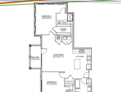 C-1157: Beds - 2: Baths - 2: SqFt Range - 1157 to 1157