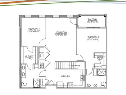 C-1213: Beds - 2: Baths - 2: SqFt Range - 1213 to 1213