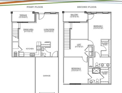 TH-1394: Beds - 2: Baths - 2.5: SqFt Range - 1394 to 1394