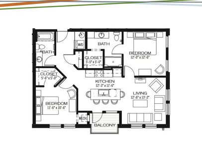 Clinton: Beds - 2: Baths - 2: SqFt Range - 982 to 982