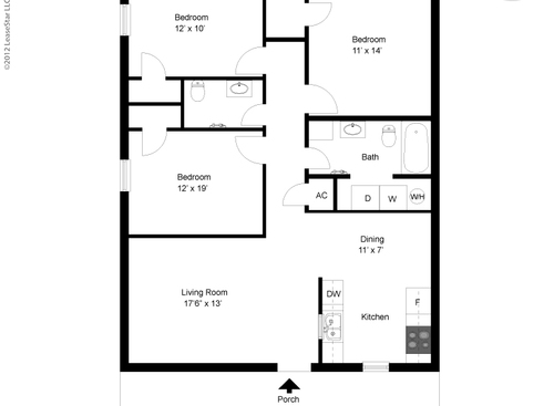 The Cambridge: Beds - 3: Baths - 1.5: SqFt Range - 1232 to 1232