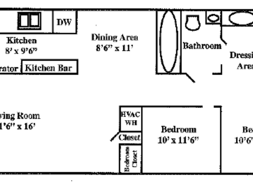 The Bonelli: Beds - 2: Baths - 1: SqFt Range - 984 to 984