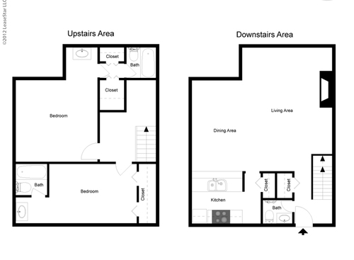 The Bolton: Beds - 2: Baths - 2.5: SqFt Range - 1325 to 1325