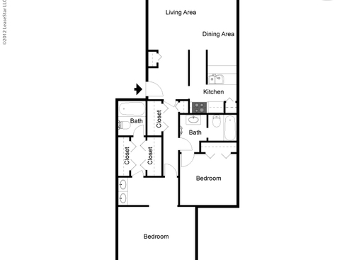 The Bleu: Beds - 2: Baths - 2: SqFt Range - 1230 to 1230