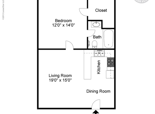 The Ayers: Beds - 1: Baths - 1: SqFt Range - 630 to 630