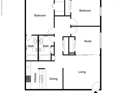 The Byland: Beds - 2: Baths - 2: SqFt Range - 1099 to 1099