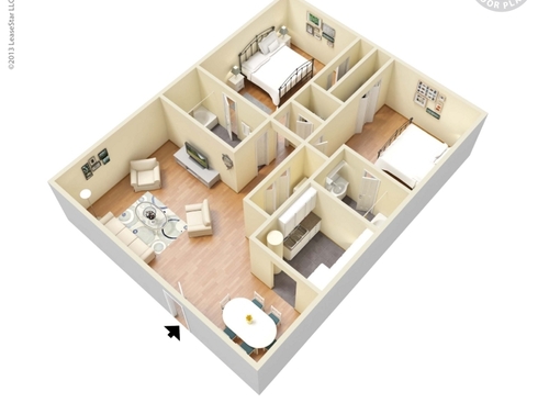 The Belmont: Beds - 2: Baths - 2: SqFt Range - 1000 to 1000