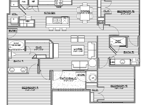 Bradford: Beds - 3: Baths - 2: SqFt Range - 1276 to 1276