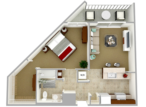 The Marquis 1 Bedroom Apartment in Virginia Beach Town Center