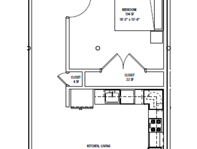 Bristol H-B: Beds - 1: Baths - 1: SqFt Range - 725 to 725