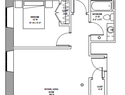 Kennedy: Beds - 2: Baths - 2: SqFt Range - 1060 to 1060