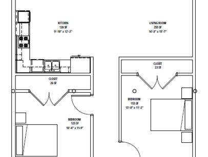 Plymouth H-C: Beds - 2: Baths - 2: SqFt Range - 1185 to 1185