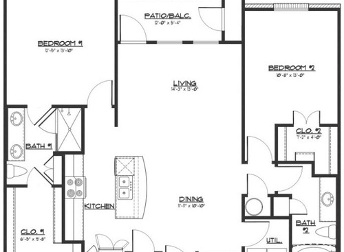 B5: Beds - 2: Baths - 2: SqFt Range - 1159 to 1159