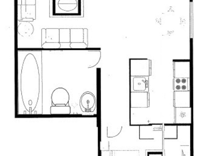 La Casita: Beds - 1: Baths - 1: SqFt Range - 640 to 640