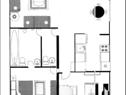 El Rancho: Beds - 2: Baths - 1.5: SqFt Range - 851 to 851