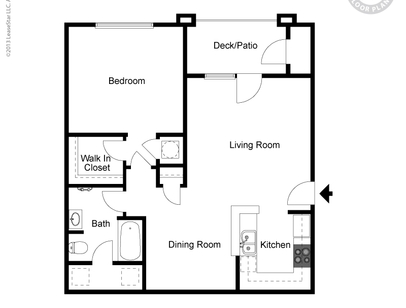 1 Bedroom Exec.: Beds - 1: Baths - 1: SqFt Range - 830 to 830