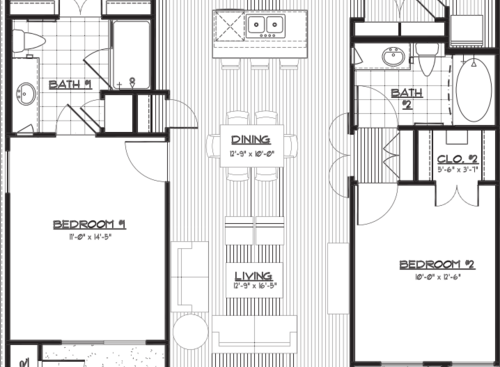 B3: Beds - 2: Baths - 2: SqFt Range - 1144 to 1144