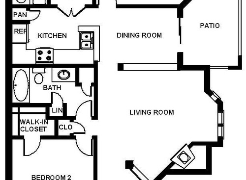 Two Bedroom - Plank Floors: Beds - 2: Baths - 2: SqFt Range - 1165 to 1165