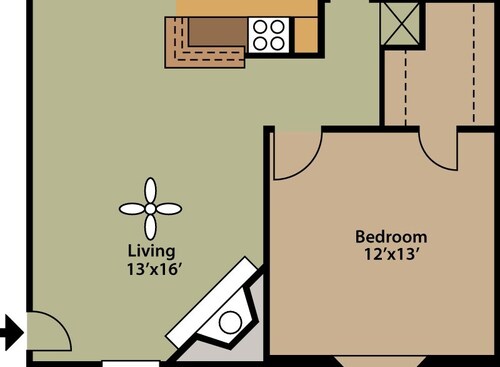 Birch: Beds - 1: Baths - 1: SqFt Range - 703 to 703