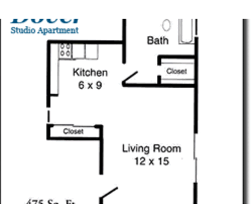 Dover - Studio: Beds - Studio: Baths - 1: SqFt Range - 475 to 475